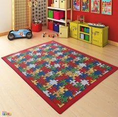 Jigsaw Puzzle 300x400 Kırmızı Bukle Halı