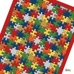 Jigsaw Puzzle 200x290 cm Anaokulu Halı