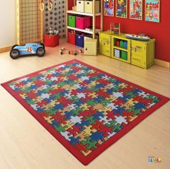 Jigsaw Puzzle 200x290 cm Anaokulu Halı