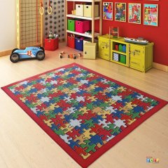 Jigsaw Puzzle 200x290 cm Anaokulu Halı