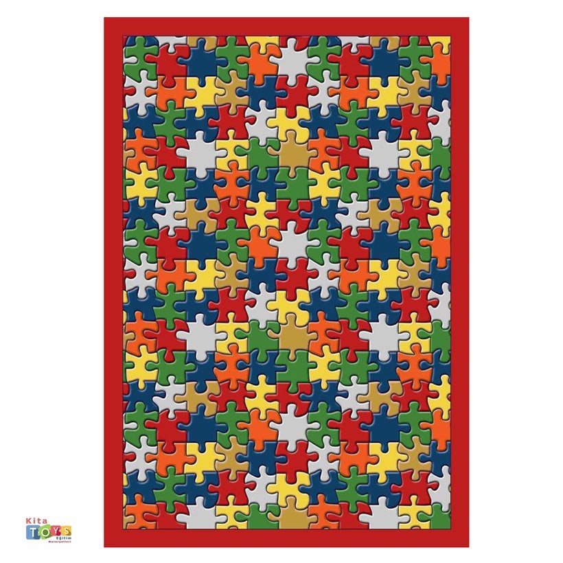 Jigsaw Puzzle 200x290 cm Anaokulu Halı
