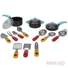 Mutfak Gereçleri Seti 16 Parça Little Chef Yemek Oyuncakları 46814