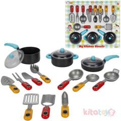 Mutfak Gereçleri Seti 16 Parça Little Chef Yemek Oyuncakları 46814