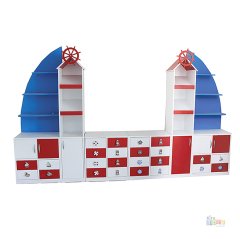 Yelken Figürlü Dolap (Anaokulu Mobilyaları)