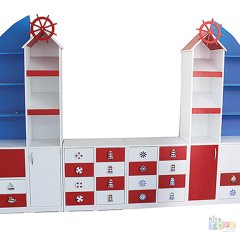 Yelken Figürlü Dolap (Anaokulu Mobilyaları)