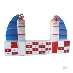 Yelken Figürlü Dolap (Anaokulu Mobilyaları)