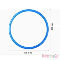 Seksek Halkaları Ø 38 cm (10'Lu Koordinasyon HulaHop Çemberleri Atlama Seti) Aktivite
