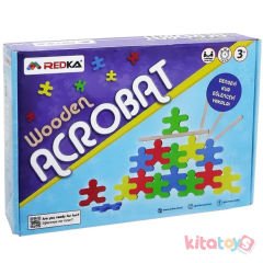 Acrobat Denge Oyunu Blokları (Ahşap İnsan) Redka 5684