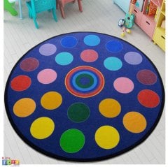 Confetti Circles Ø 200 Cm Anaokulu Halısı