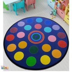 Confetti Circles Ø 200 Cm Anaokulu Halısı