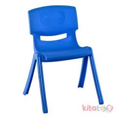 Anaokulu Kreş Sandalyesi Jumbo no515 (Kırılmaz Plastik Çocuk Koltuğu) 34 cm Mavi