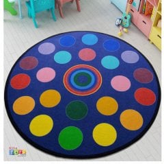 Confetti Circles Ø 300 Cm Anaokulu Çocuk Halısı