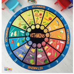 Confetti Vitamins Ø 200 Cm Anaokulu Halısı