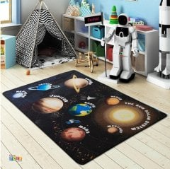 Confetti Planets 200x290 Anaokulu Halı Modeli