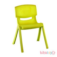 Anaokulu Kreş Sandalyesi Jumbo 515 (Kırılmaz Plastik Çocuk Koltuğu) 34 cm Sarı