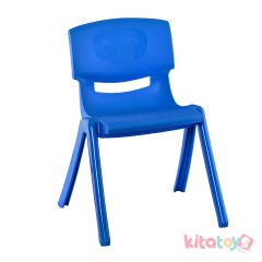 Anaokulu Kreş Sandalyesi Jumbo 515 (Kırılmaz Plastik Çocuk Koltuğu) 34 cm Mavi