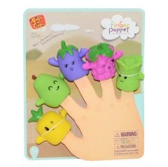 Meyveler Sebzeler Soft Parmak Kuklaları 5'Li Seti 2.Seri