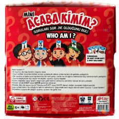Acaba Ben Kimim? (Soruları Sor, Ne Olduğunu Bul) Tahmin Etme Oyunu Who Am I
