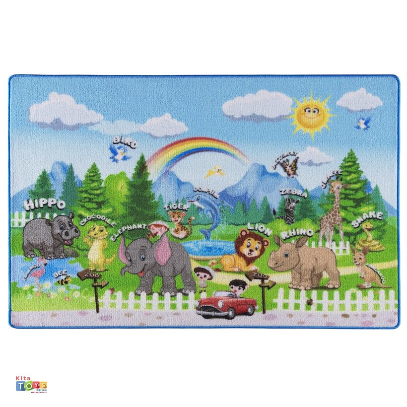 Zoo 133x190 Confetti Anaokulu Halısı
