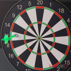 Manyetik Dart Tahtası Seti 30 cm LC  (Mıknatıslı Eğlenceli İğnesiz Hedef Oyunu)