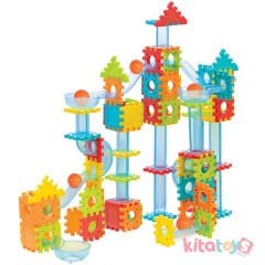 Toplu Yapı Blokları 138 Parça Eğitici Oyuncak Lego Top Yuvarlamalı (04046 Dede Fentoys)