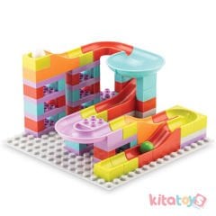 Toplu Slide Blocks 75 Parça Eğitici Oyuncak Lego Yuvarlamalı Yapı Blok 0856