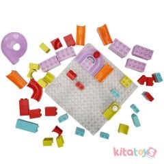 Toplu Slide Blocks 75 Parça Eğitici Oyuncak Lego Yuvarlamalı Yapı Blok 0856