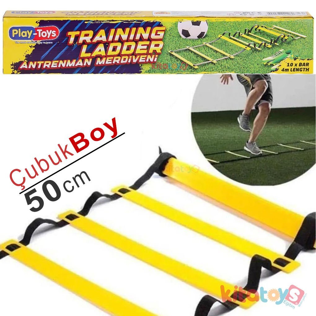 Antrenman Merdiveni 4 Metre-Spor Malzemeleri 1260 Koordinasyon 10 Basamak