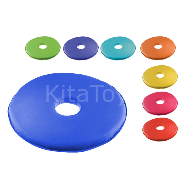 Delikli Yuvarlak Minder Mavi