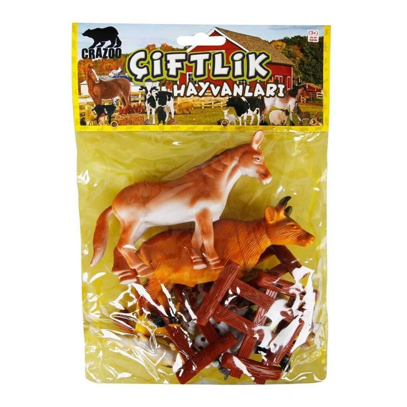 Çiftlik Hayvanları Seti  (Evcil) Orta Boy