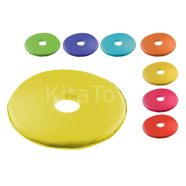 Delikli Yuvarlak Minder Sarı