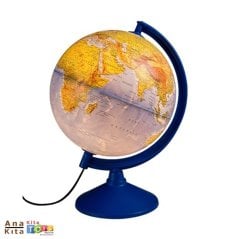 Işıklı Dünya Küre 20 cm (Fiziki+Siyasi Maket)