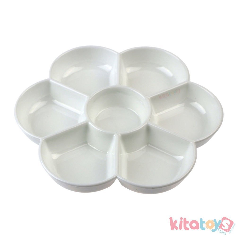 Papatya Boya Paleti (7 Gözlü Plastik Mika Palet)