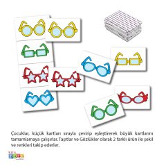 Aynısını Bulalım Gözlükler Kart Oyunu 7302
