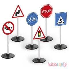 Trafik İşaretleri Seti (6 Parça Dev Boyut) 8080