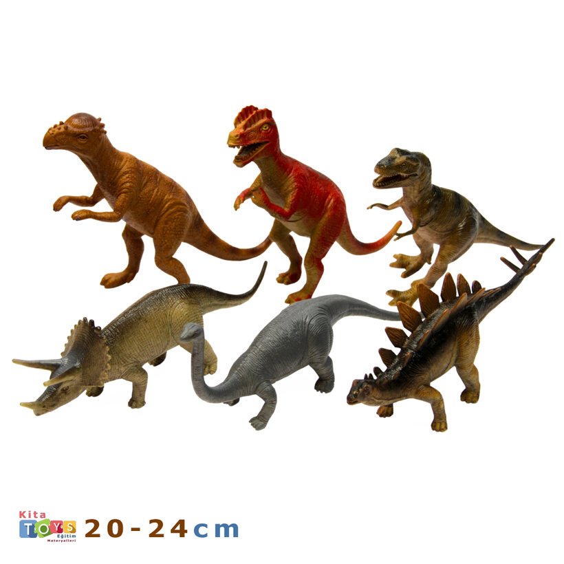 Dinozor Hayvanları 6'Lı Set (Anaokulu Dinazor)