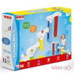 Top Yuvarlama Blokları XL 79 Parça (Eğitici Toplu Yapı Blokları Lego) Dolu
