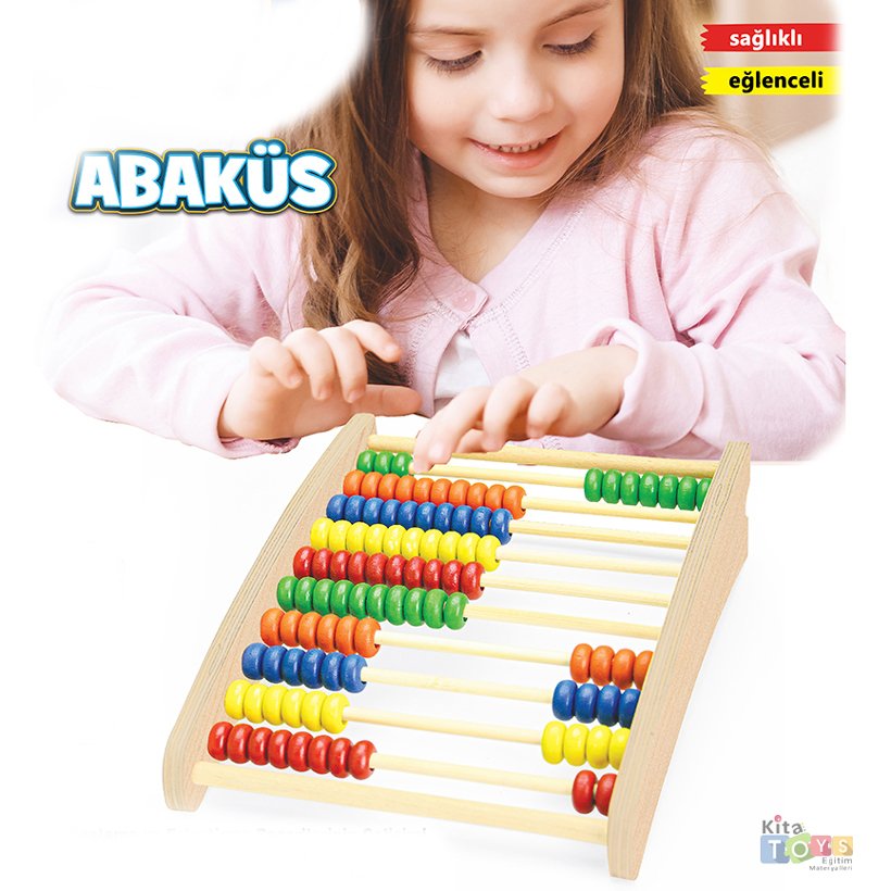 Ahşap Abaküs 100 Lü (Okul Eğitim Araçları)