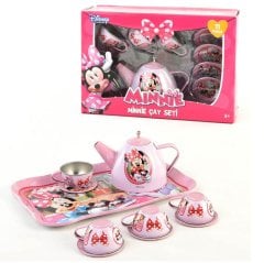 Metal Çay Seti 11 Parça Oyuncak Çelik Minnie