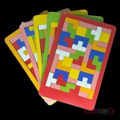 Ahşap Tetris Blokları (Eğitici Puzzle) Eğitim Materyalleri