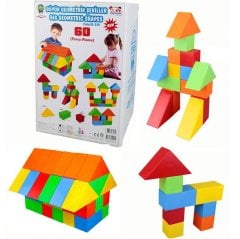 Büyük Dev Bloklar 60 Parça Geometrik Şekiller
