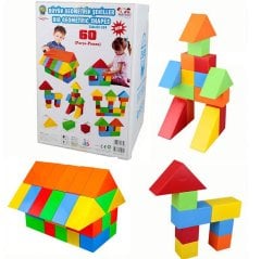Büyük Dev Bloklar 60 Parça Geometrik Şekiller