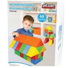 Büyük Dev Bloklar 60 Parça Geometrik Şekiller