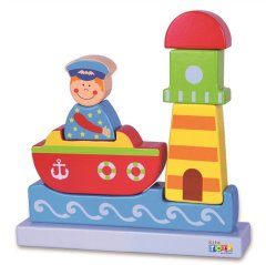 Mıknatıslı 3D Blok-Deniz (Ahşap Okul Öncesi Oyuncak)