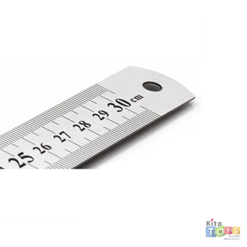 Çelik Cetvel 30 cm (Metal Kesim Cetveli)