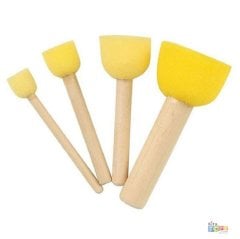Sünger Tampon Fırça Seti (Ponpon Boyama Materyali Patpat)