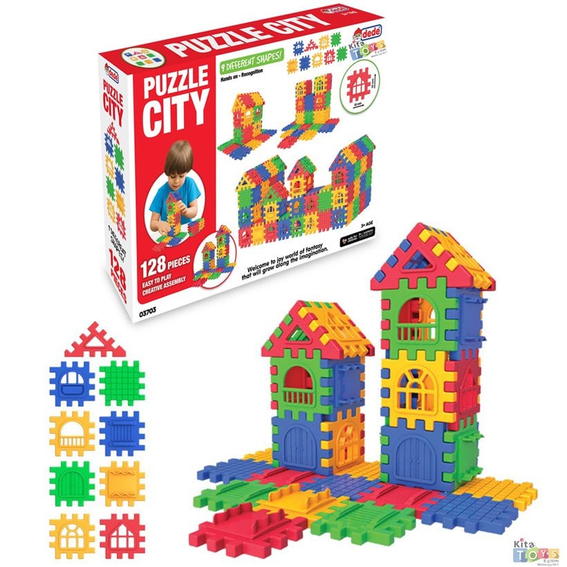 Puzzle City 128 Parça (Eğitici Oyuncak) 03703