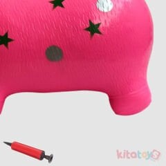 Zıp Zıp Şişme Hayvan KEÇİ (Zıplayan Oyuncak) Pembe