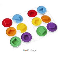 Şekilli Yumurtalar (Geometrik) 12 Parça 6'Lı Set
