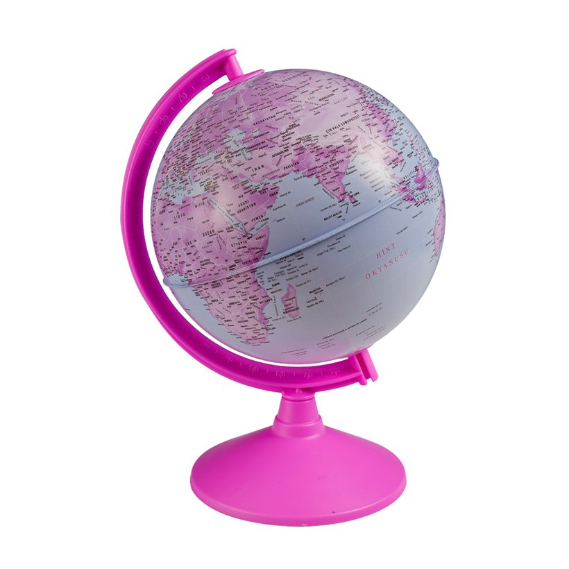 Dünya Pembe Küre 20 cm (43202 Gürbüz Dünya Maketi)